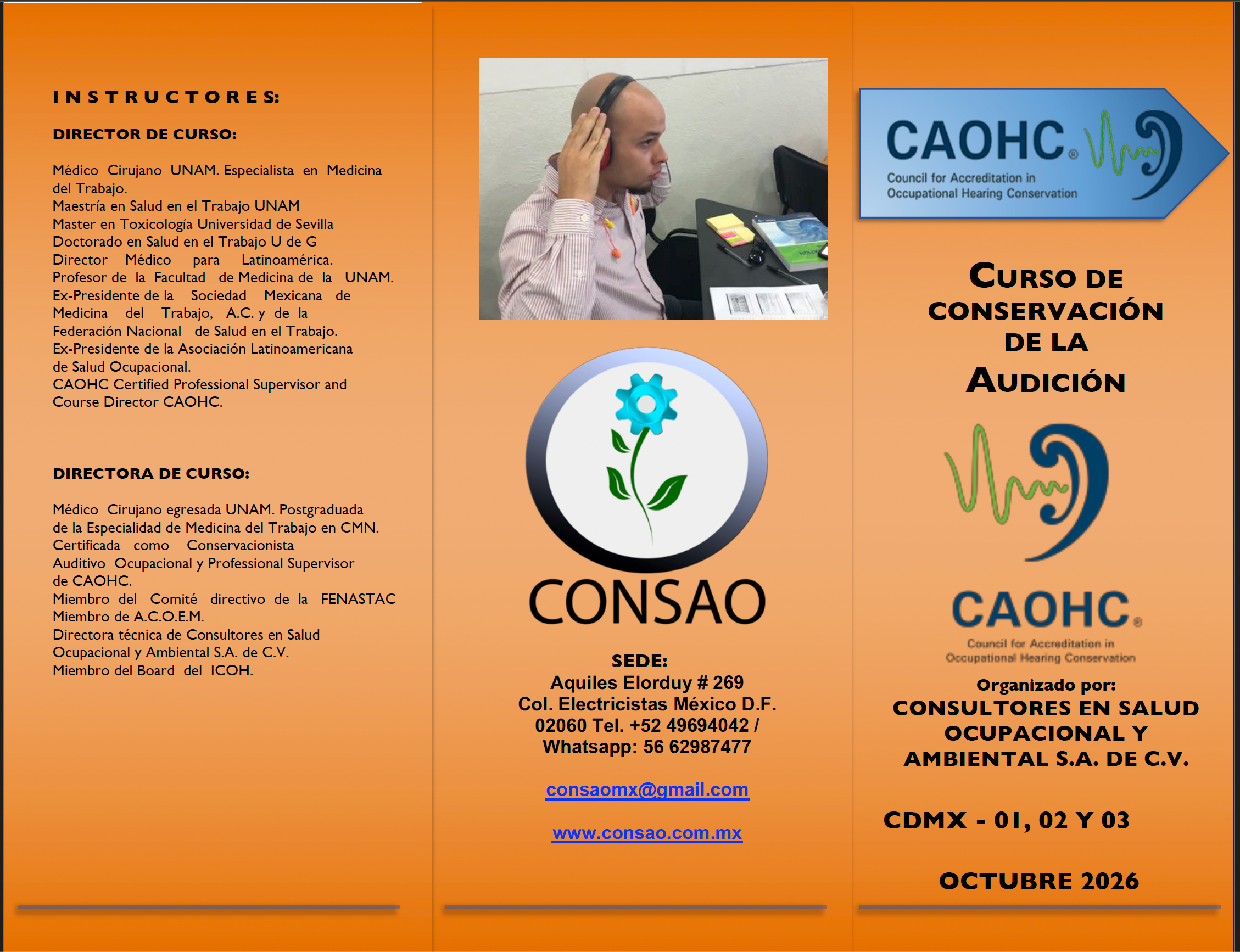 CURSO DE CONSERVACION DE LA AUDICION CAOHC