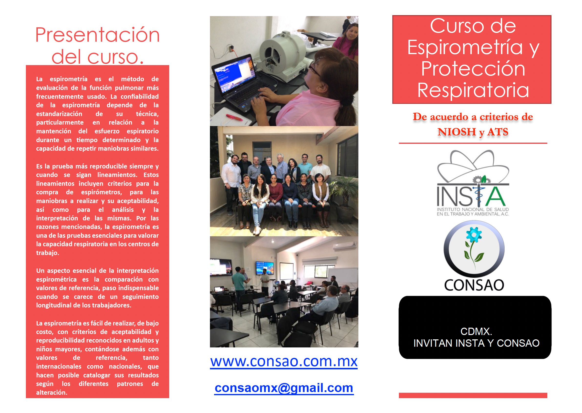 CURSO ESPIROMETRIA Y PROTECCION RESPIRATORIA