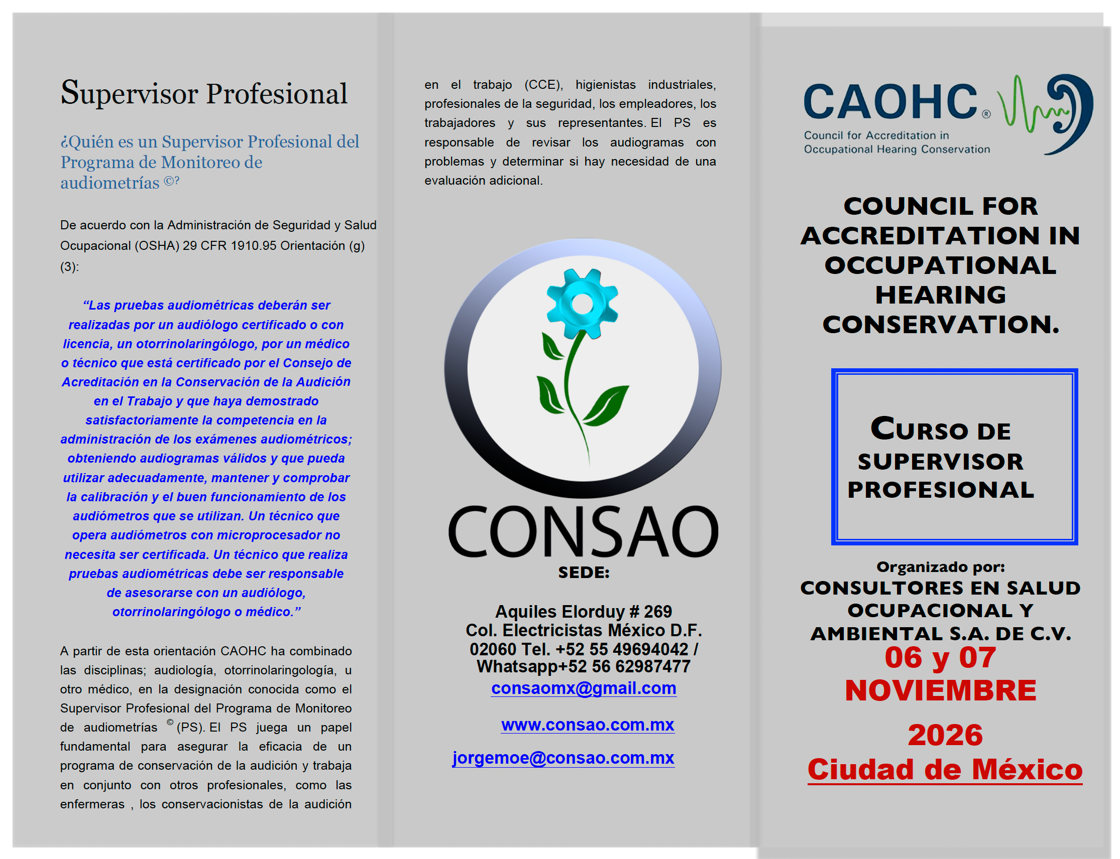 CURSO PS DE CAOHC